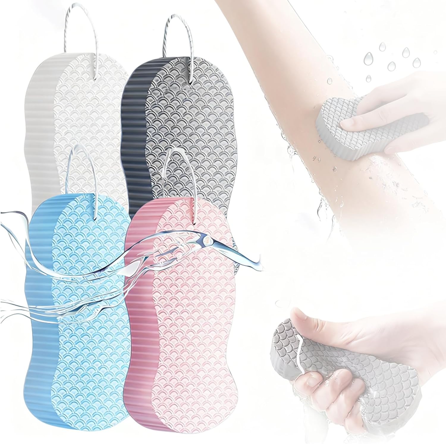 Amazon.com: Magic Exfoliating Bath Sponge, 3D Super Soft Exfoliate Body ...