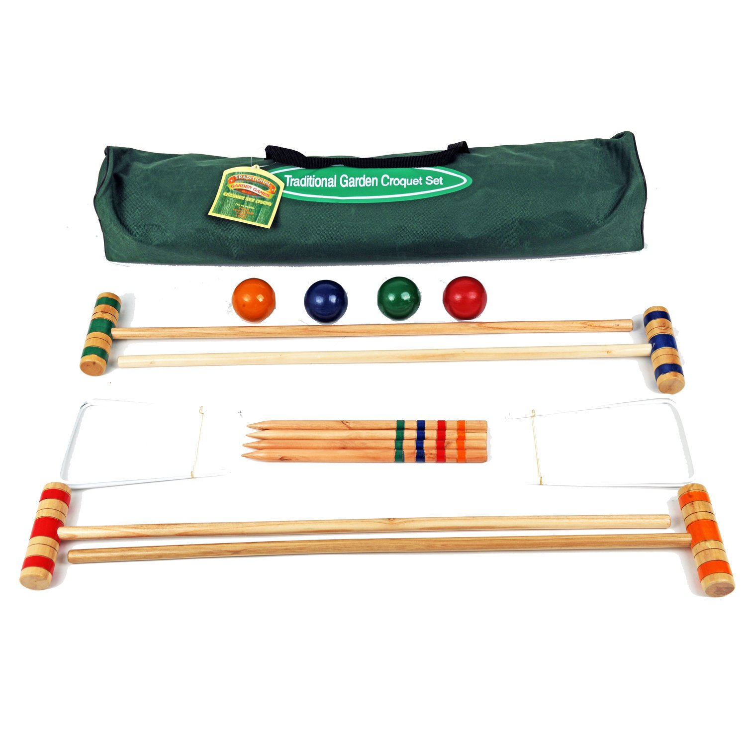Traditional Garden Games 5060028380046 Croquet Set, Natürliche