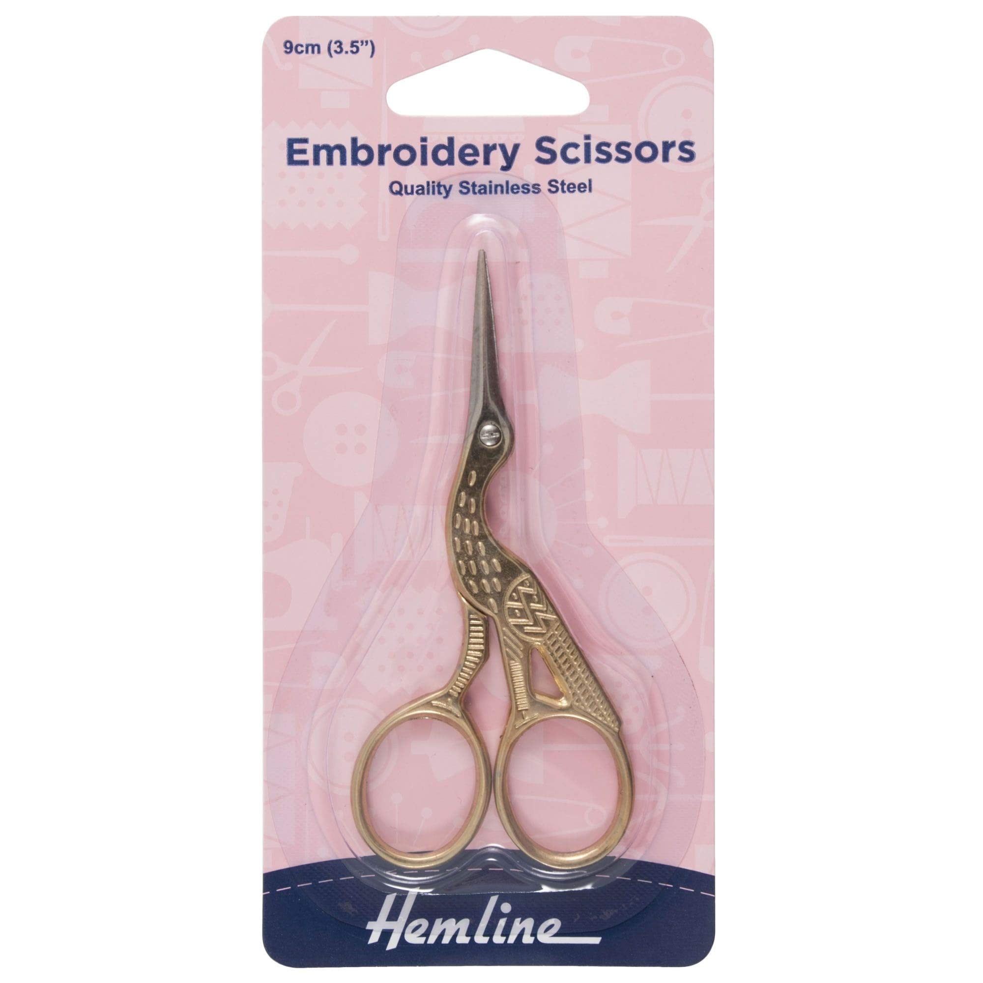 Scissors: Embroidery: Stork: 9cm/3.5in