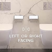 Vista 8 de Day Moon™ Soporte de papel higiénico cromado con estante - Porta toallitas para baño, dispensador de toallitas desechables, soporte de papel