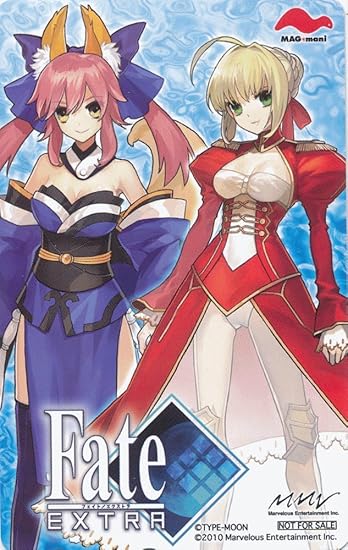 Amazon Fate Extra フェイトエクストラ 購入特典 テレカ セイバー キャスター マグマニ 武内崇 Type Moon アニメ 萌えグッズ 通販
