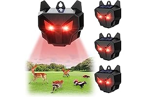 4-Pack Solar Raccoon Repellent - Protecting Your Property From Unwanted Critters