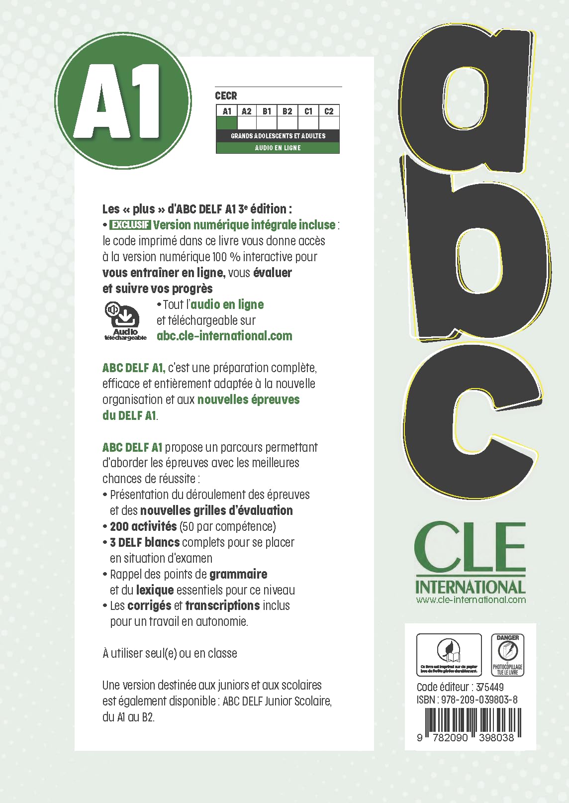 ABC Delf tout public - niveau A1 - 3ème édition: Avec audio en ligne et version numérique 100% interactive incluse