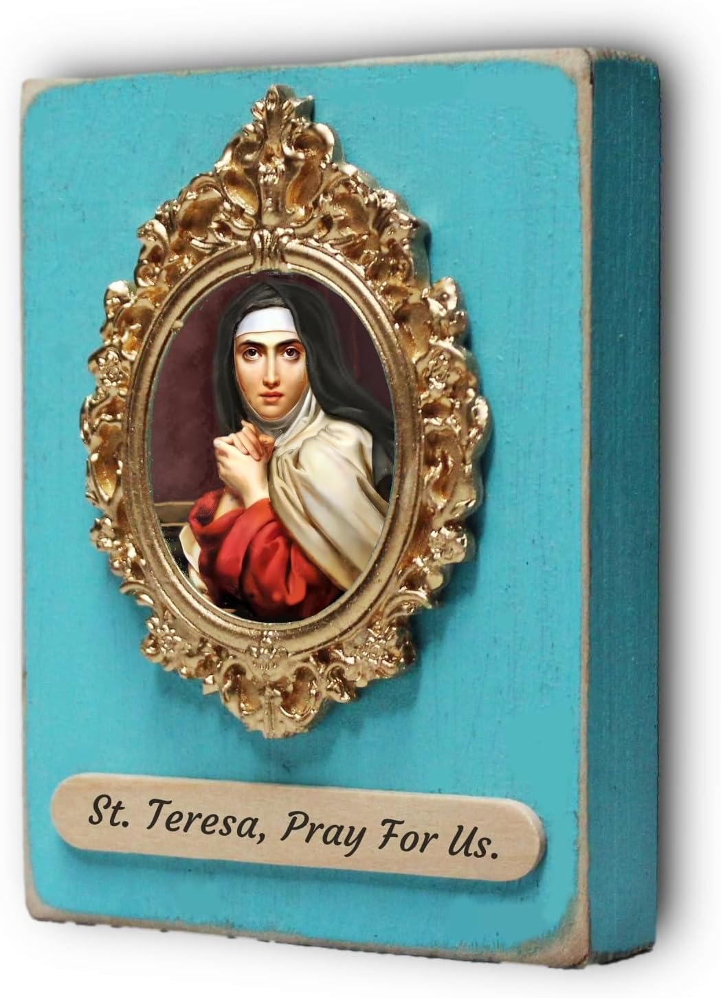 HABAKUK Art Saint Teresa of Avila, St Teresa of Avila, St Teresa icon, christian altar, catholic gift, Teresa of Avila