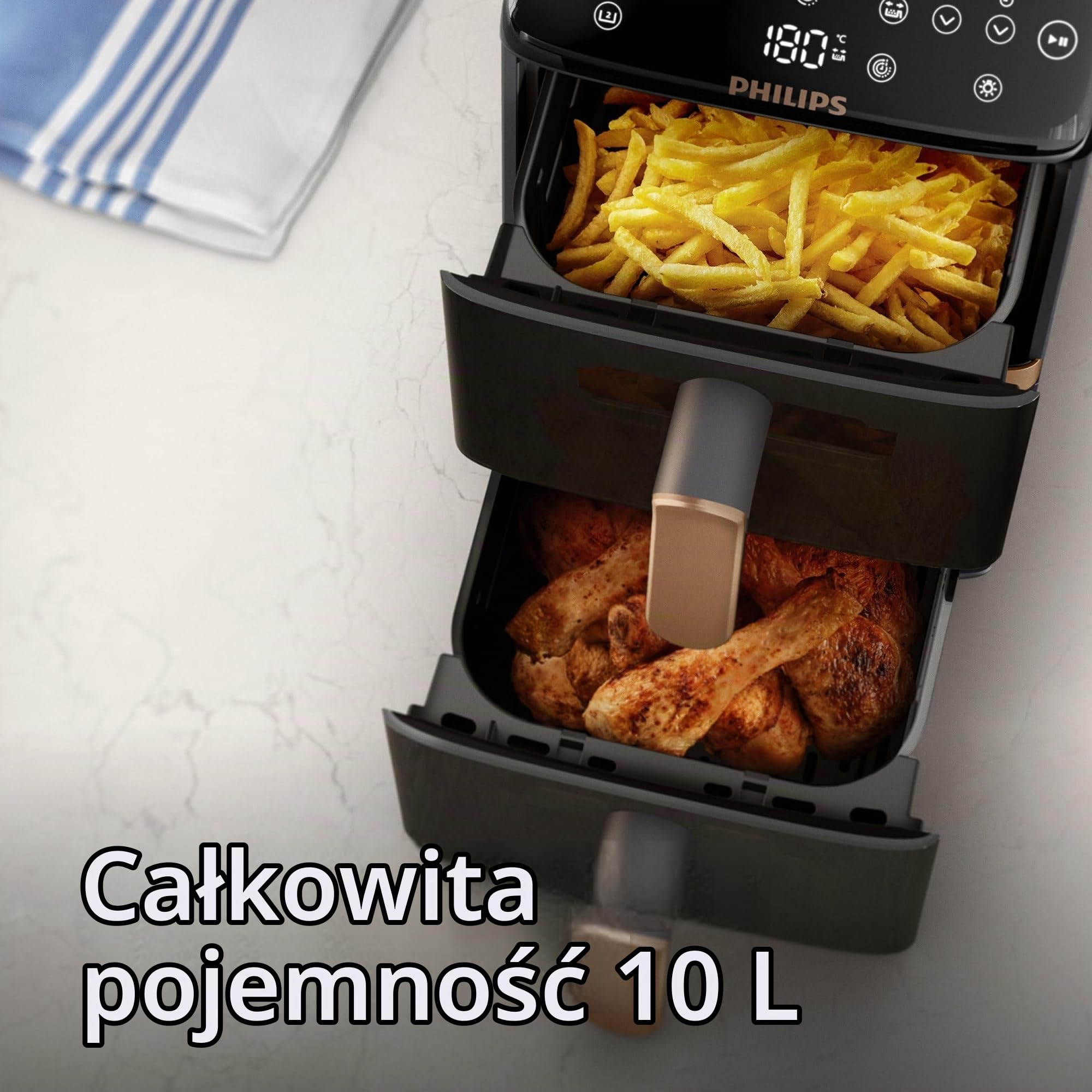 Philips OVI Stacked Dual Basket NA462/80 frytkownica beztłuszczowa