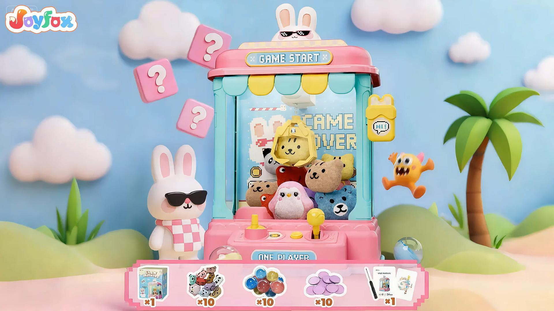 Amazon.com: Joyfox Pixel Rabbit Mini Claw Machine for Kids