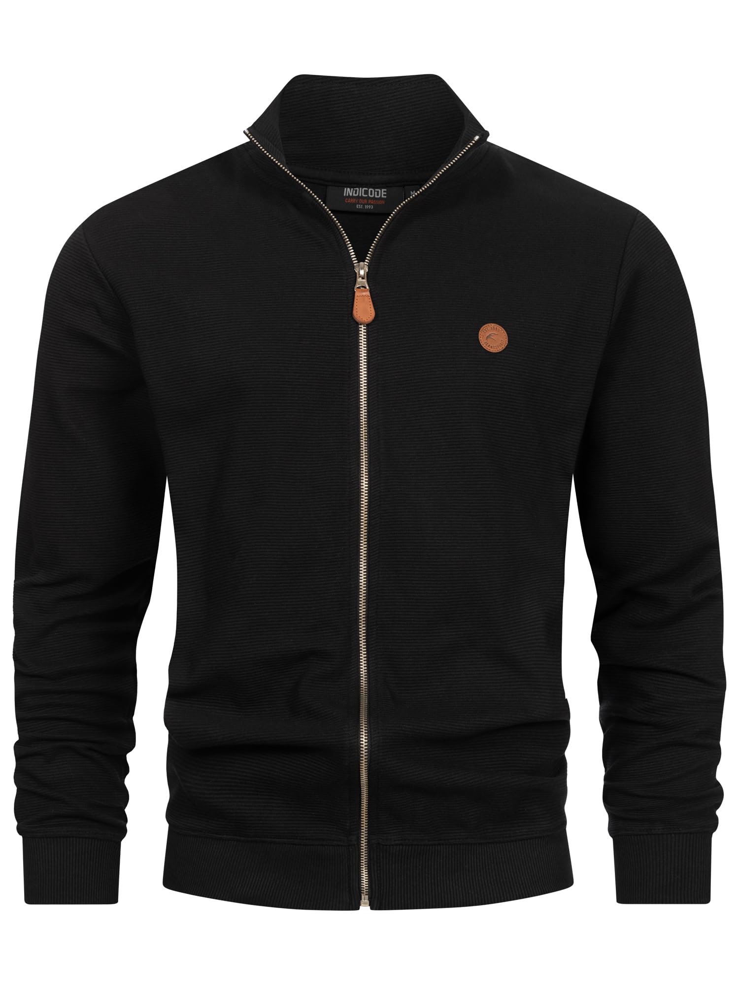 Indicode Herren INGuadalupe Strickjacke aus Baumwolle | Sweater mit RIPP-Bündchen Pullover für Männer