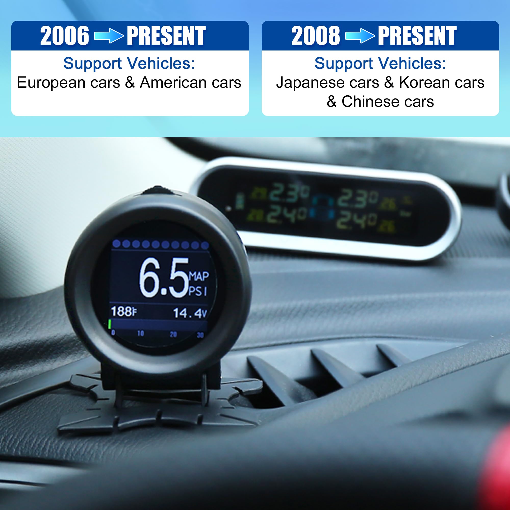 X AUTOHAUX Coche X60 OBDII KMH mph Digital Velocímetro HUD Universal para Coche