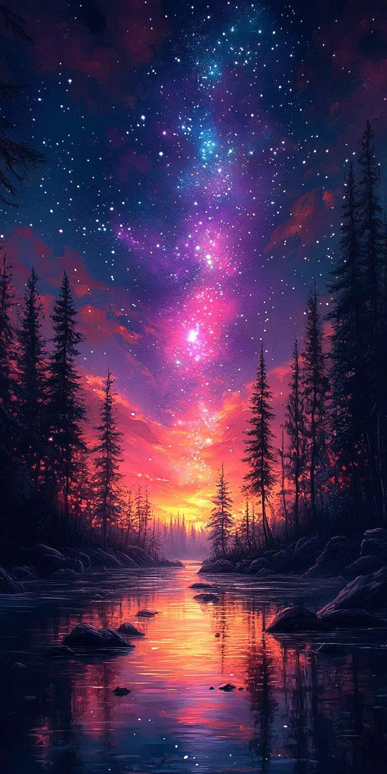 Stelle Dipingere con i Numeri 90x180cm Pittura Acrilica Foreste, k-435
