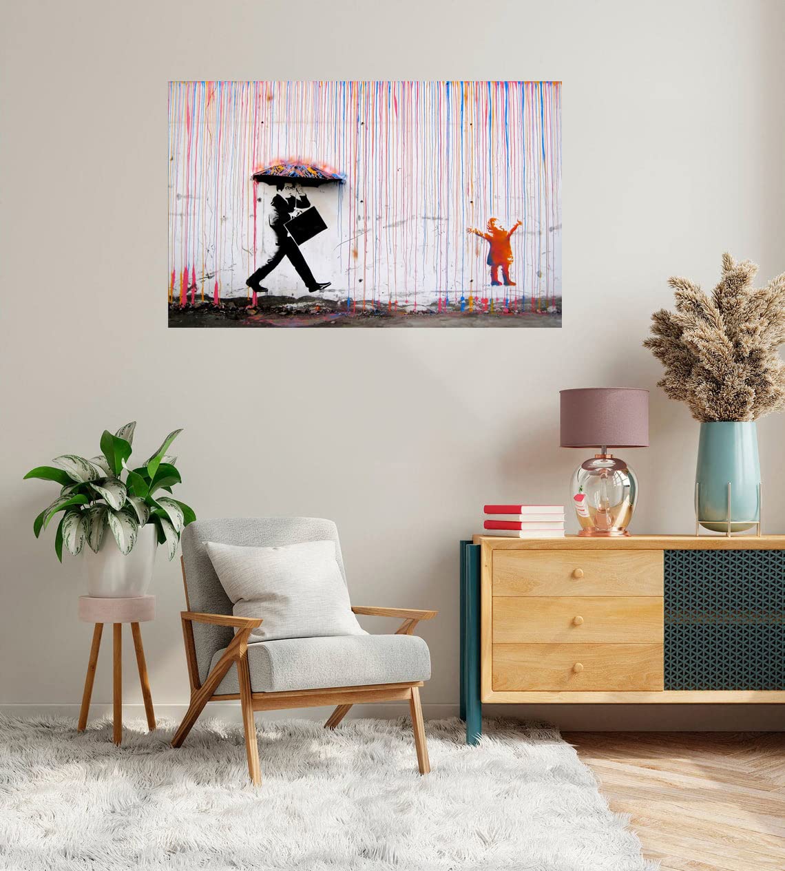 Amazon.co.jp: バンクシー 絵画 アートパネル インテリア 複製画