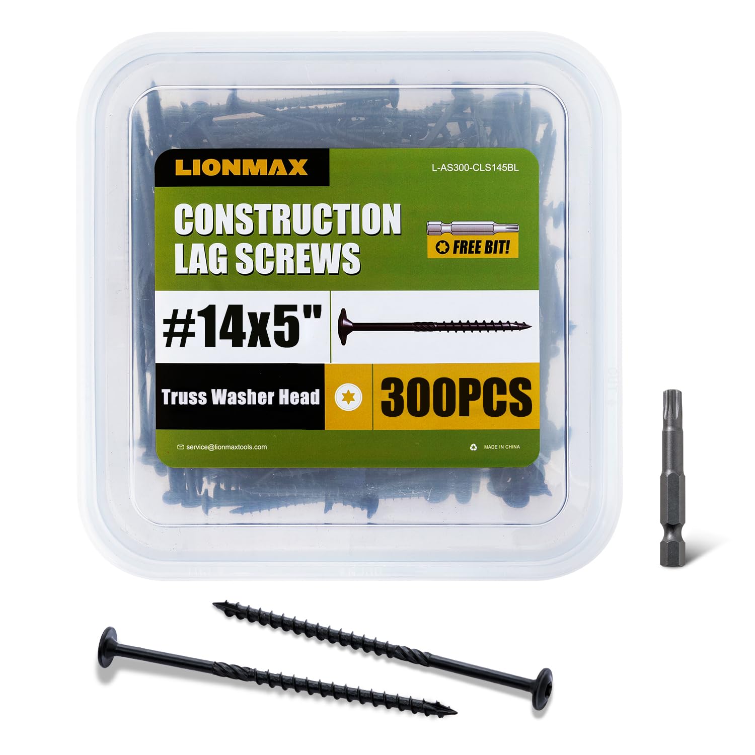 LIONMAX Lag Screws - 3 Inch, 50 PCS -26