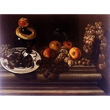 Art Oyster Juan Bautista De Espinosa Still Life of Fruits and A Plate of Olives - 18" x 24" Premium Canvas Print