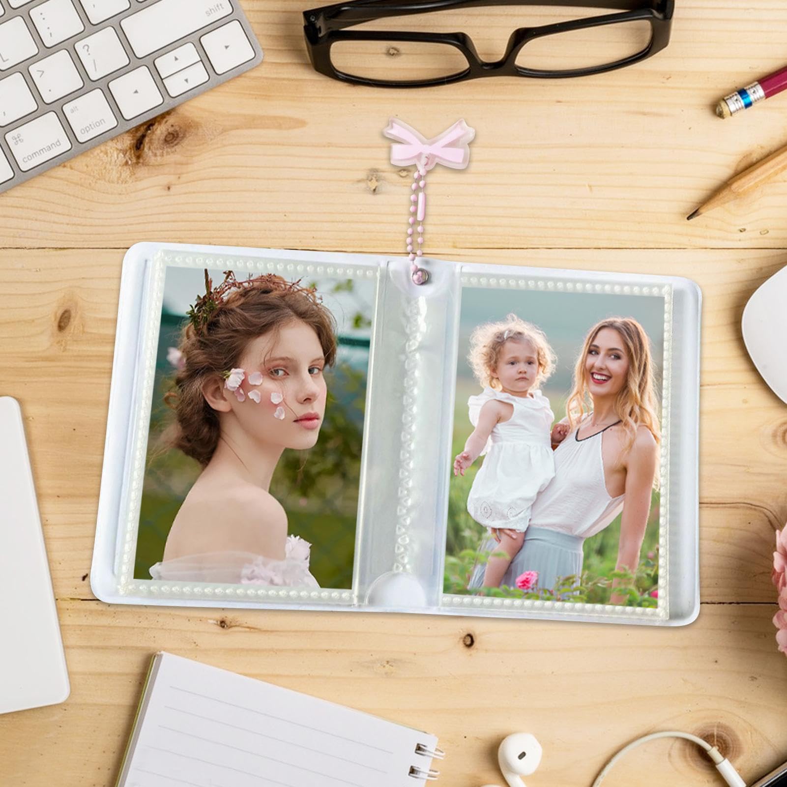 Mini Foto Album Photocard Binder Photocard Holder Book - Organizzatore di carte di design coreano da 3 pollici | Cartella di collezione di stelle Polaroid | Custode di immagini compatte | Trading