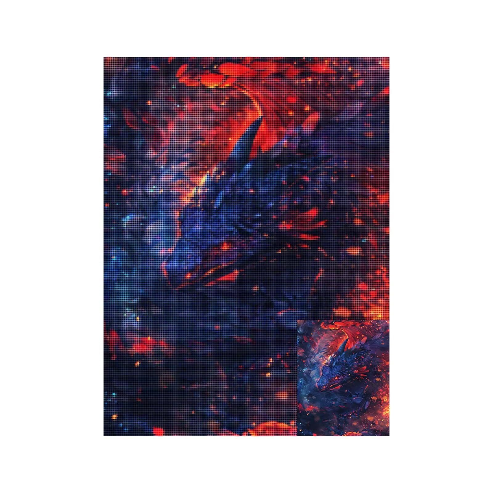 Diament Malarstwo Duży Dragon 80 x 100 cm Diamentowe Malowanie Diamentowe Malarstwo Pełny Zestaw Fantasy 5D DIY Płótno Ścieg Krzyżowy Obraz Rysunek Diamentowy Sztuka Dom Dekoracja Kobieta Prezent D-F