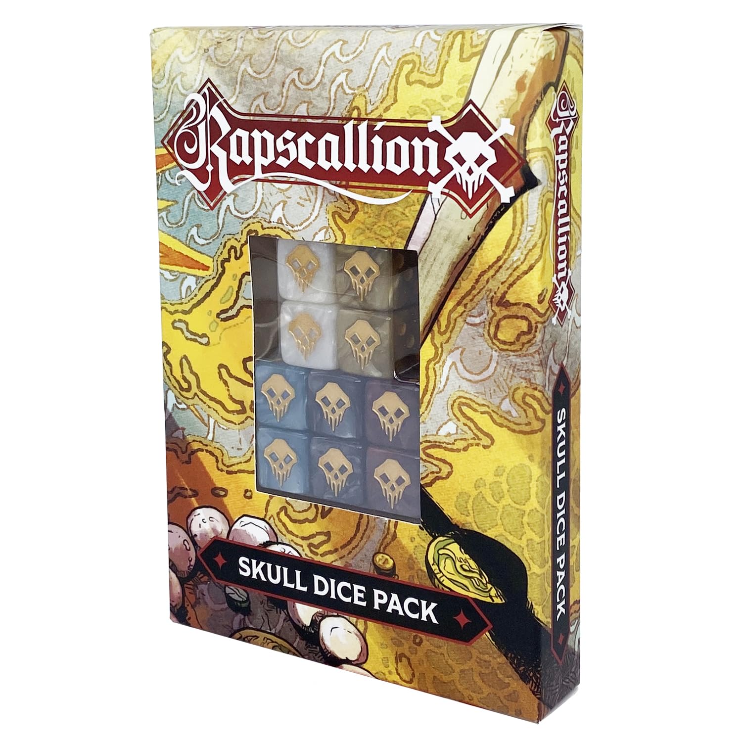 Magpie Games Rapscallion: Skull Dice Pack, 10 Pirate-Themed Six-Sided Dice — image 1