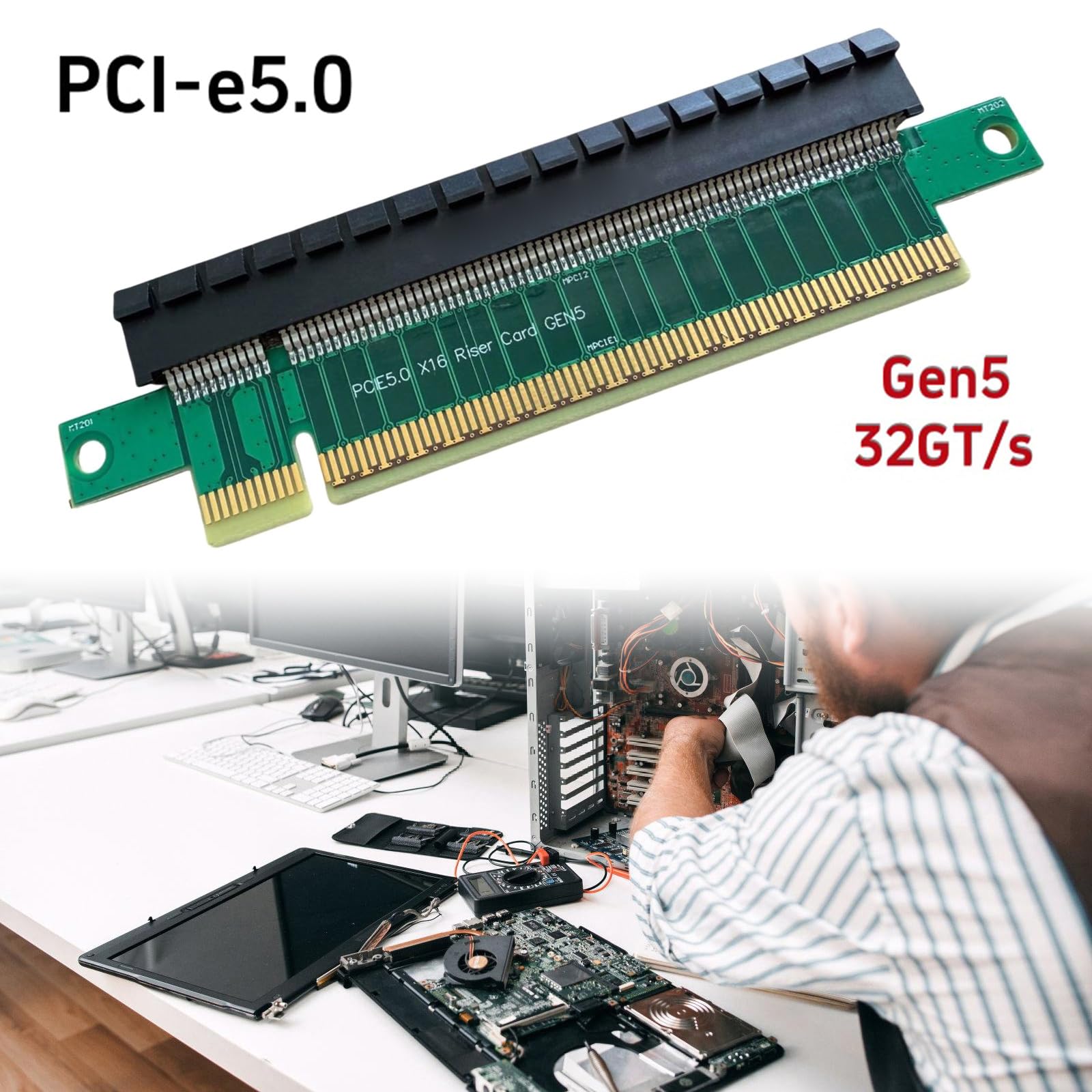 Generisch Tarjeta flexible PCIe5.0 X16 con alta compatibilidad
