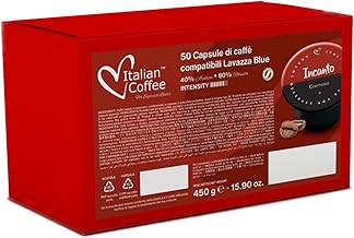 ITALIAN COFFEE FOR ESPRESSO LOVERS capsules compatible with Lavazza BLUE and Lavazza Expert machines (Incanto, 1 Count (Pack of 50))