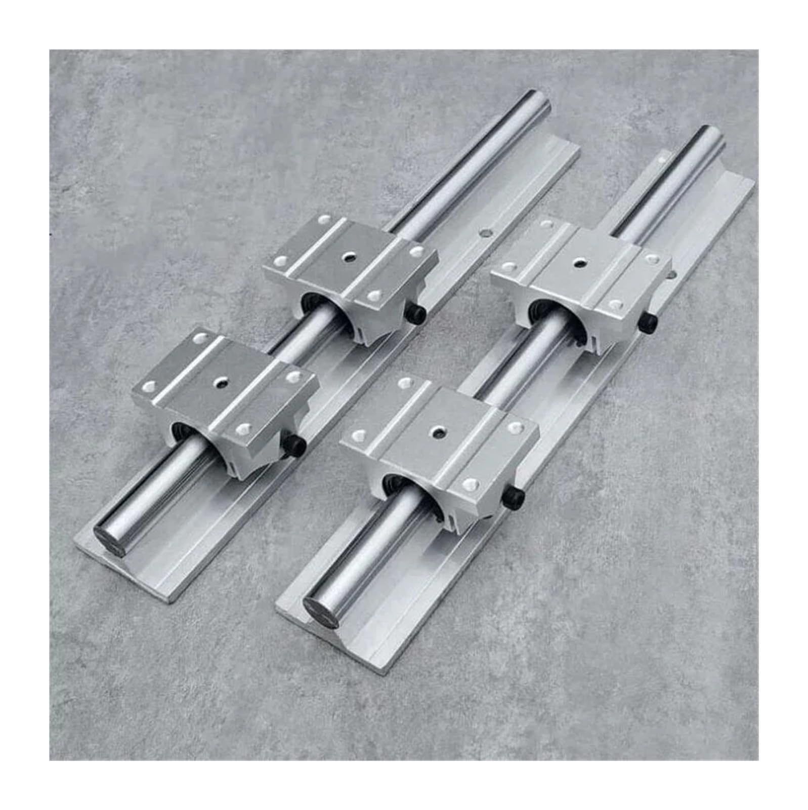 IVEKYKIBC 2pcs TBR30 L-500mm Support Rail Linear Guide + 4pcs TBR30UU Bearing Blocks