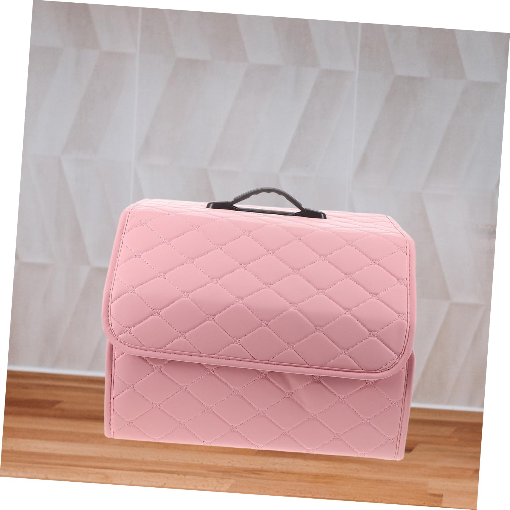 ULTECHNOVO Organizador de Maletero Plegable de Cuero Artificial Caja de Almacenamiento Multifuncional para Coche para Organizar Suministros el Maletero Durante Viajes o Limpiezas