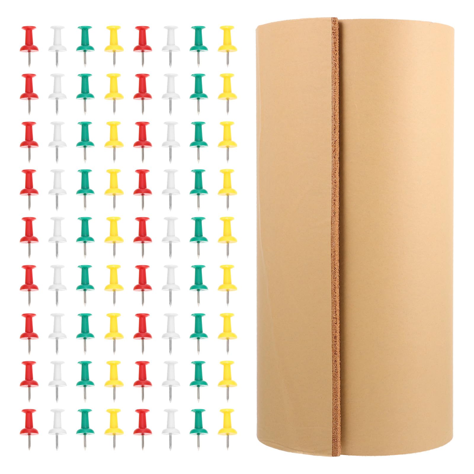 Tablero de Mensajes Práctico y Multifuncional para Pared Autoadhesivo de Corcho Estilo Clásico y Moderno Artístico, Adecuado para Oficina y Hogar