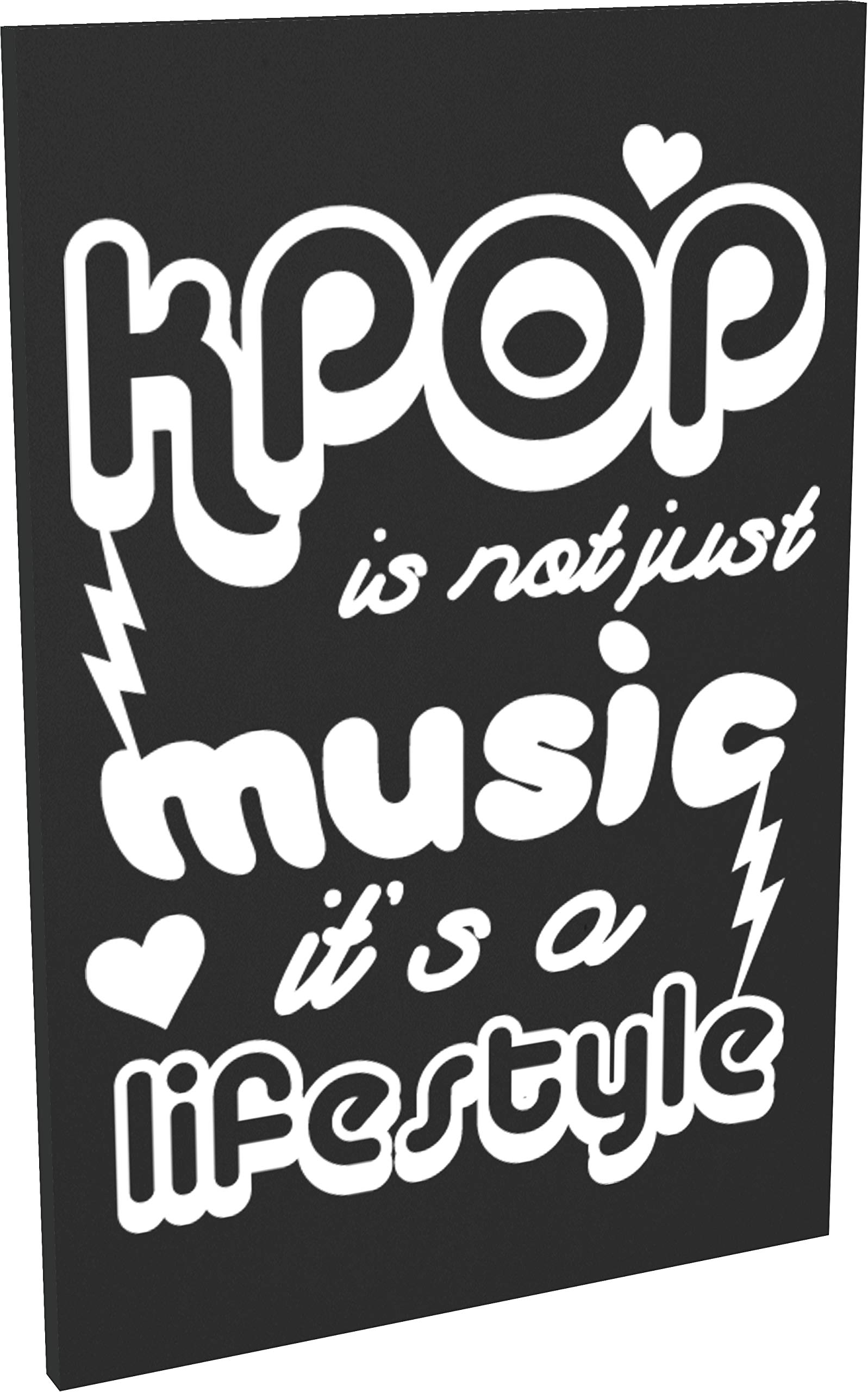 Hippowarehouse KPOP Is Not Just Music It's A Lifestyle printed Fridge Magnet Hardboard 50.8mm x 76.2mm