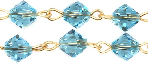 Vista 4 de Rosario de oración católica de cristal austriaco y piedras preciosas - Incluye bolsa de rosario, cómo rezar el rosario, significado de la piedra