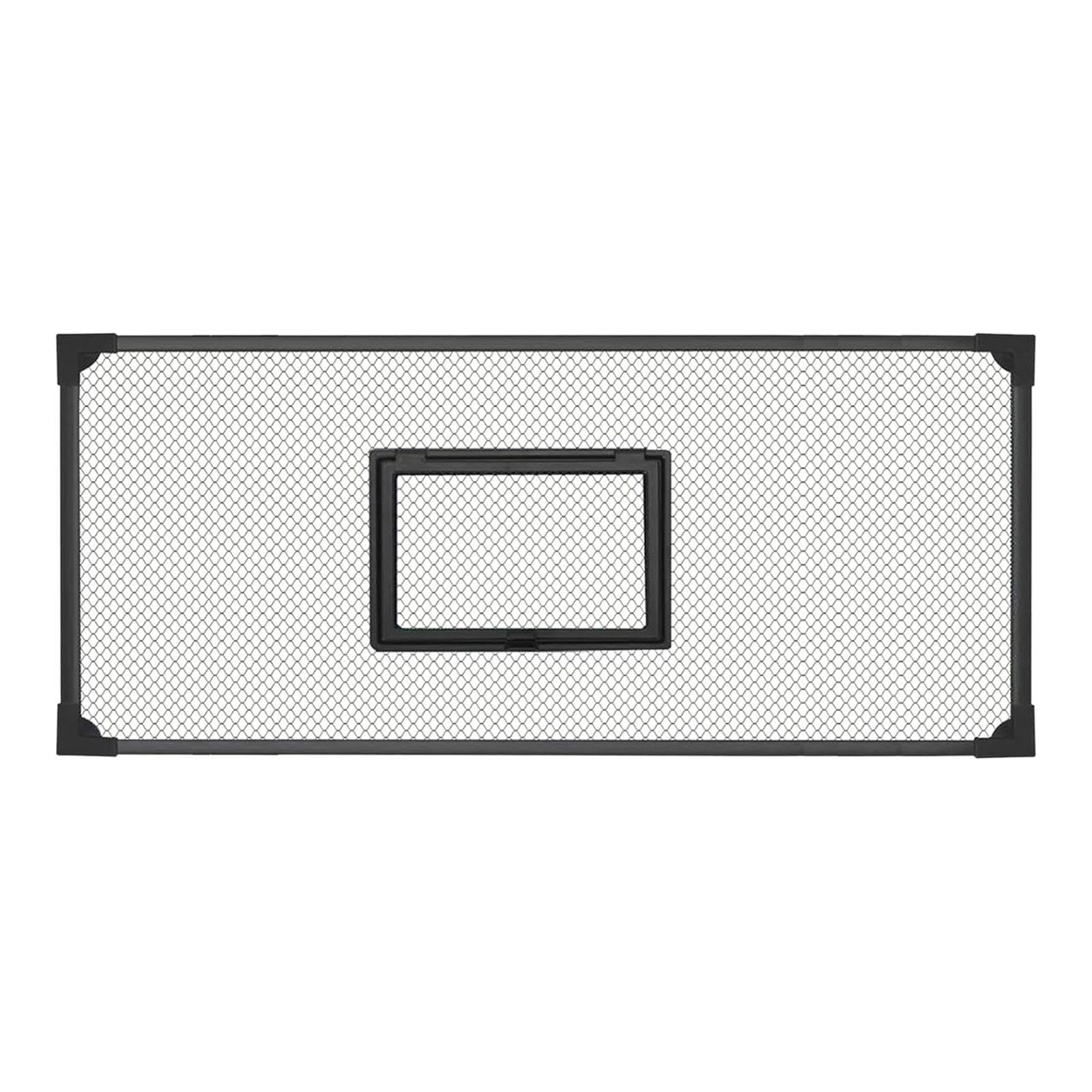 FewNvWa Self Assembly Tank Cover with Jump Guard Netting for Aquariums, 100x40cm