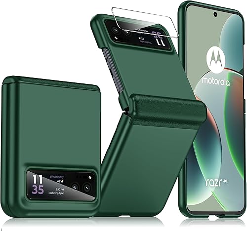 Miniatura 1 de Funda para Motorola Razr 2023, cubierta de cuerpo completo y protección magnética de bisagra y ultrafina mate, a prueba de golpes, funda para