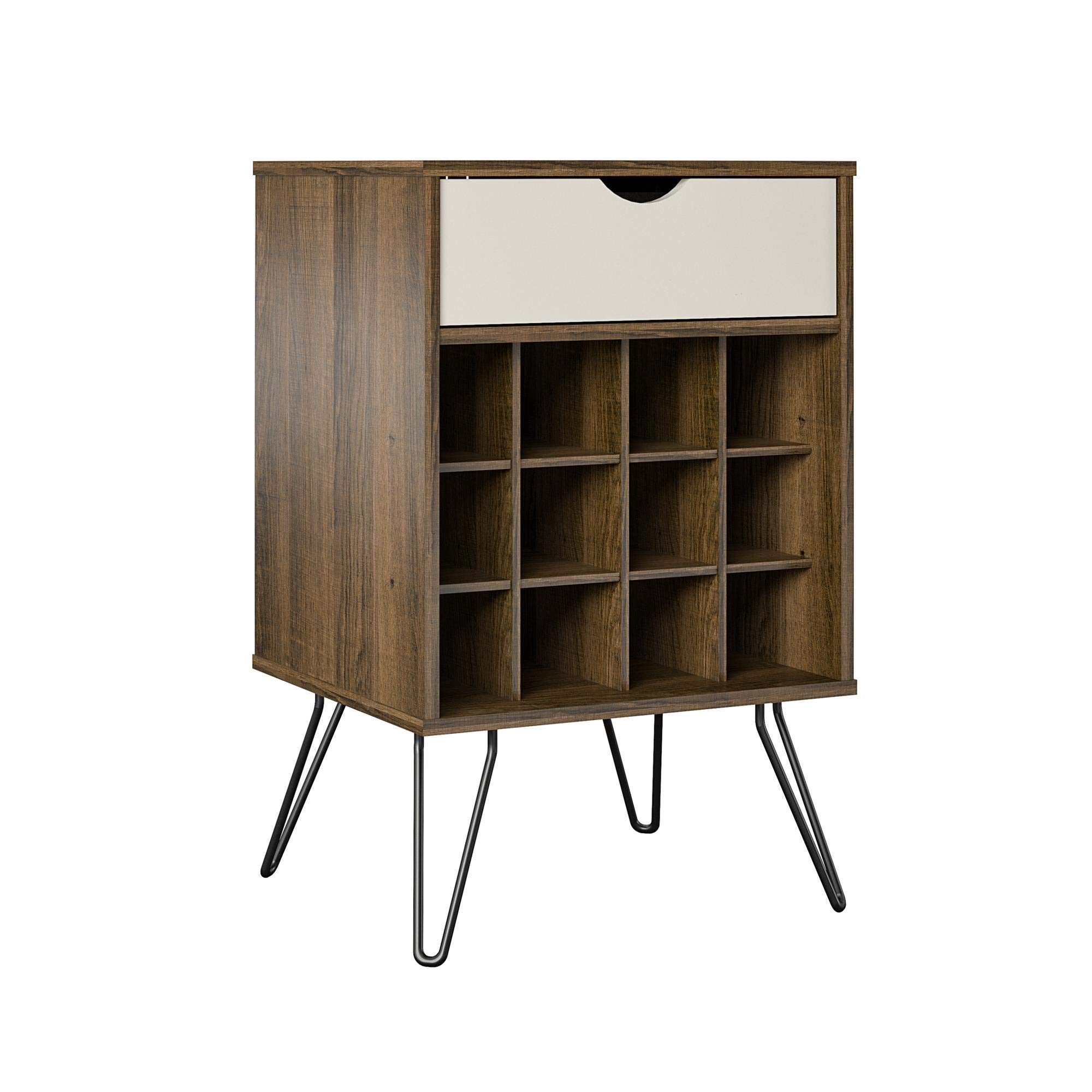 Novogratz Harmony Beverage Storage Stand Brown Oak Look, 51 x 45 x 80cm (W x D x H)
