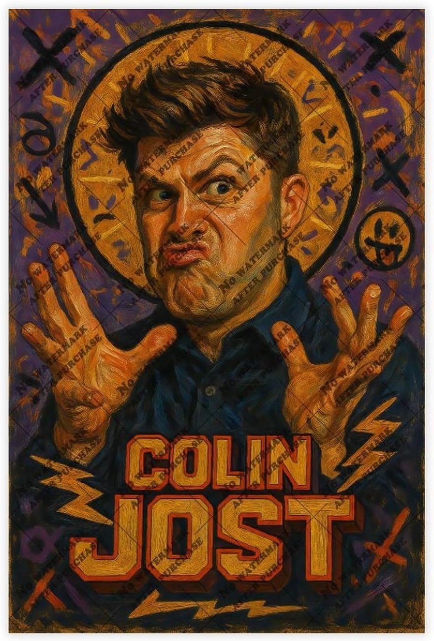 ZYGNBHL Comedy Actor Colin_Jost Posters for Entertainment Room Decoration Gifts 12x18inch(30x45cm)