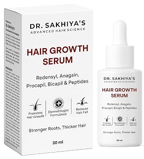 Dr. Sakhiya’s Hair Growth Serum | Anti Hair Fall & Hair Regrowth Solution with Redensyl, Anagain, Procapil, Bicapil & Pept... Price In India
