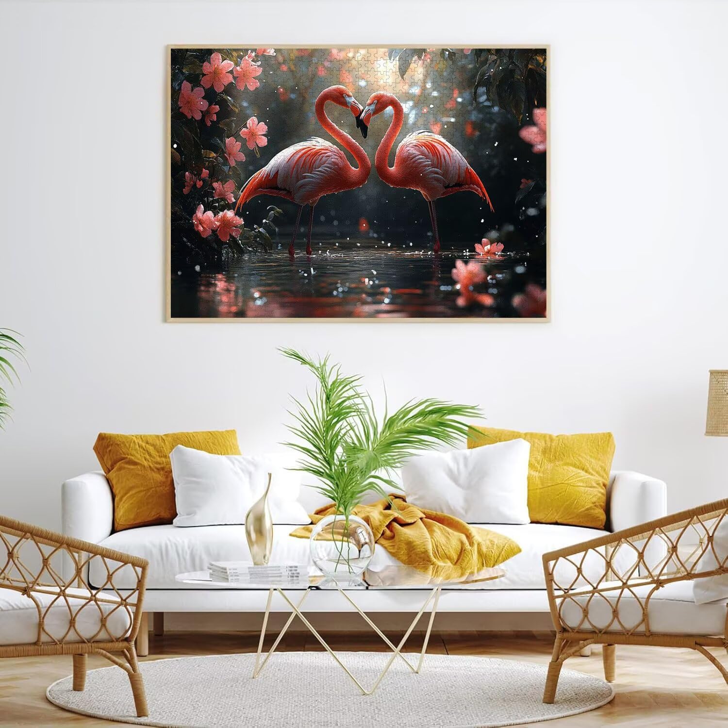 Puzzle dla dorosłych 2000, kwiat wiśni flaminga, 99 x 70 cm, n-312