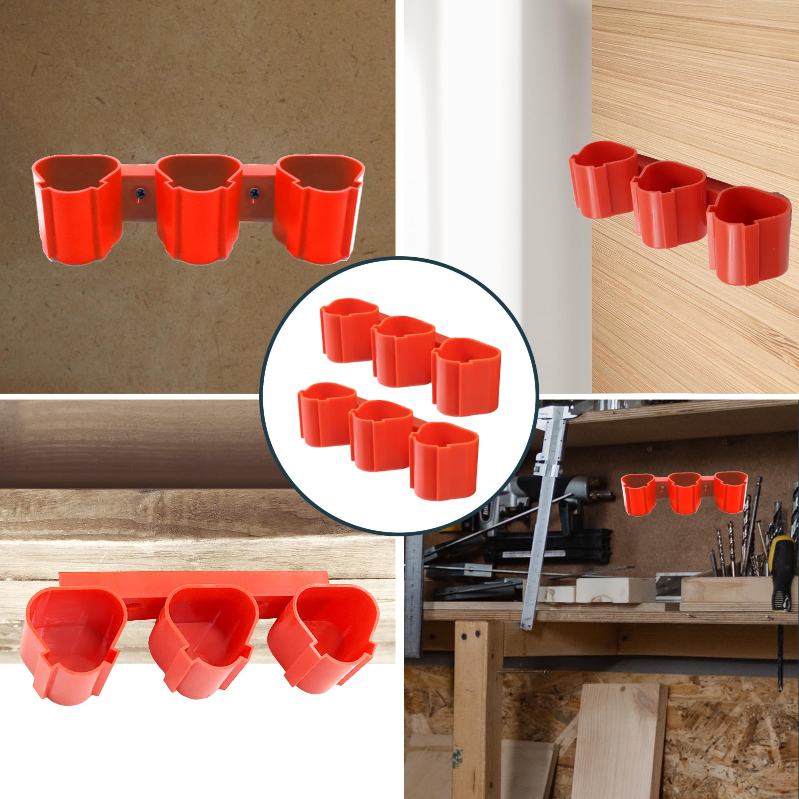 3 in 1 Metall Wandhalterung für Milwaukee Ladegeräte, Akkus und Bohrmaschinen - Kompatibel mit M12-18C/M12-18FC/M18 DFC Ladegeräten - Batteriehalterung für Milwaukee M12 12V und M18 18V Batterien