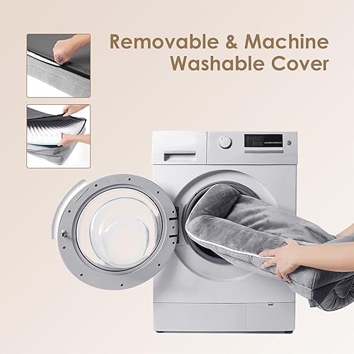 Miniatura 6 de EHEYCIGA - Cama ortopédica para perro pequeño o mediano, impermeable, de espuma viscoelástica y espuma tipo caja de huevos, bordes elevados,