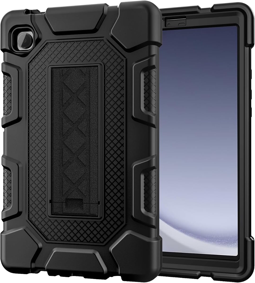 Azzsy Funda para Samsung Galaxy Tab A11/A9 de 8,7 pulgadas, resistente a los golpes, resistente a los golpes, funda protectora de alto impacto para Samsung Galaxy Tab A11/A9 de 8,7 pulgadas (versión 2026/2024), color negro