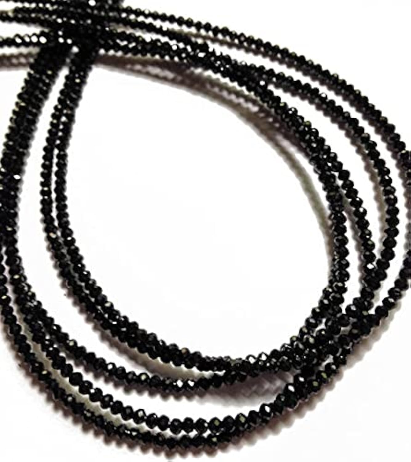 Spinelle noire perles 2mm authentiques pour réparer ou créer des bijoux fins