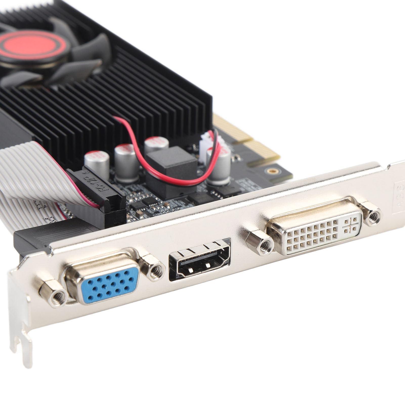 Scheda Grafica GT 610 2GB DDR3, 64 - Bit, HDMI VGA DVI, Scheda Grafica Video per PC per Computer, PCI Express 2.0 con Ventole di Raffreddamento Silenzioso