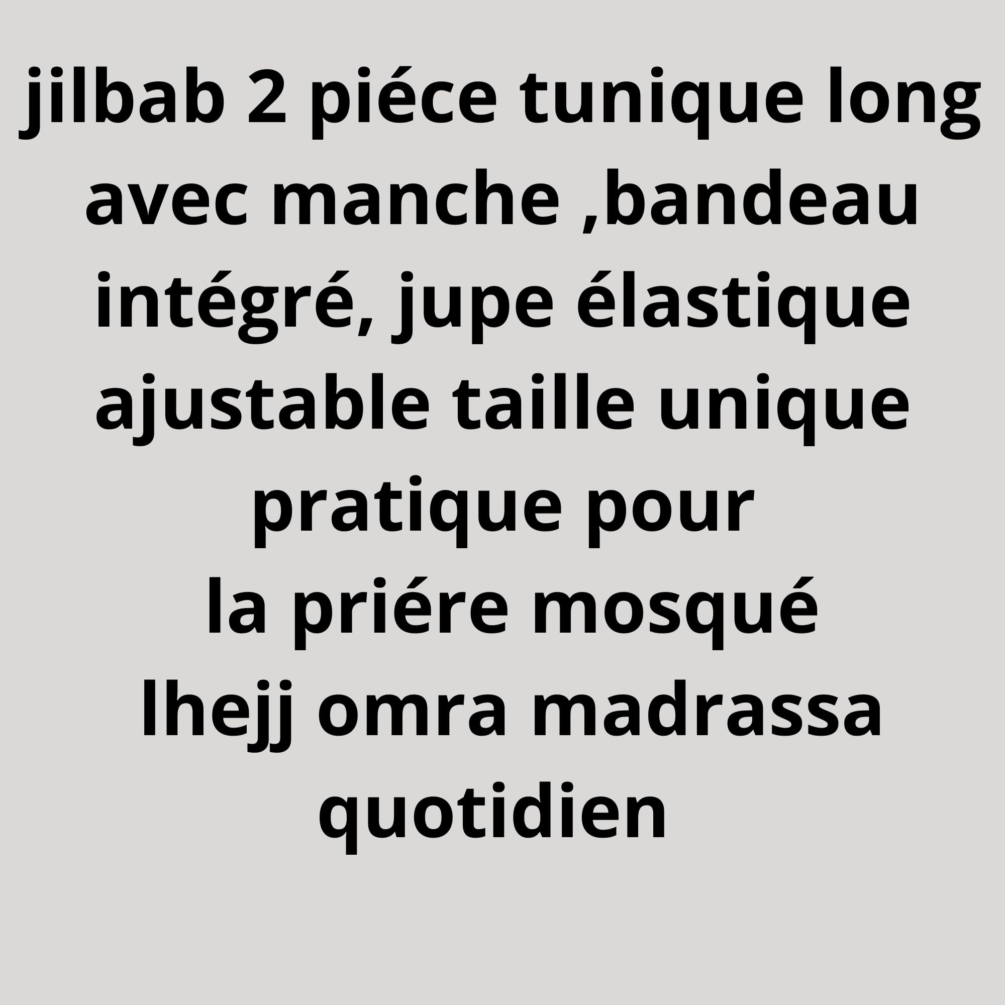 Jilbeb Femme Grande Taille 2 Pièces – Cape + Jupe Ample – Tissu Jazz Léger et Fluide – Tenue Modeste Islamique – Confort et Élégance au Quotidien,Hejj,Omra