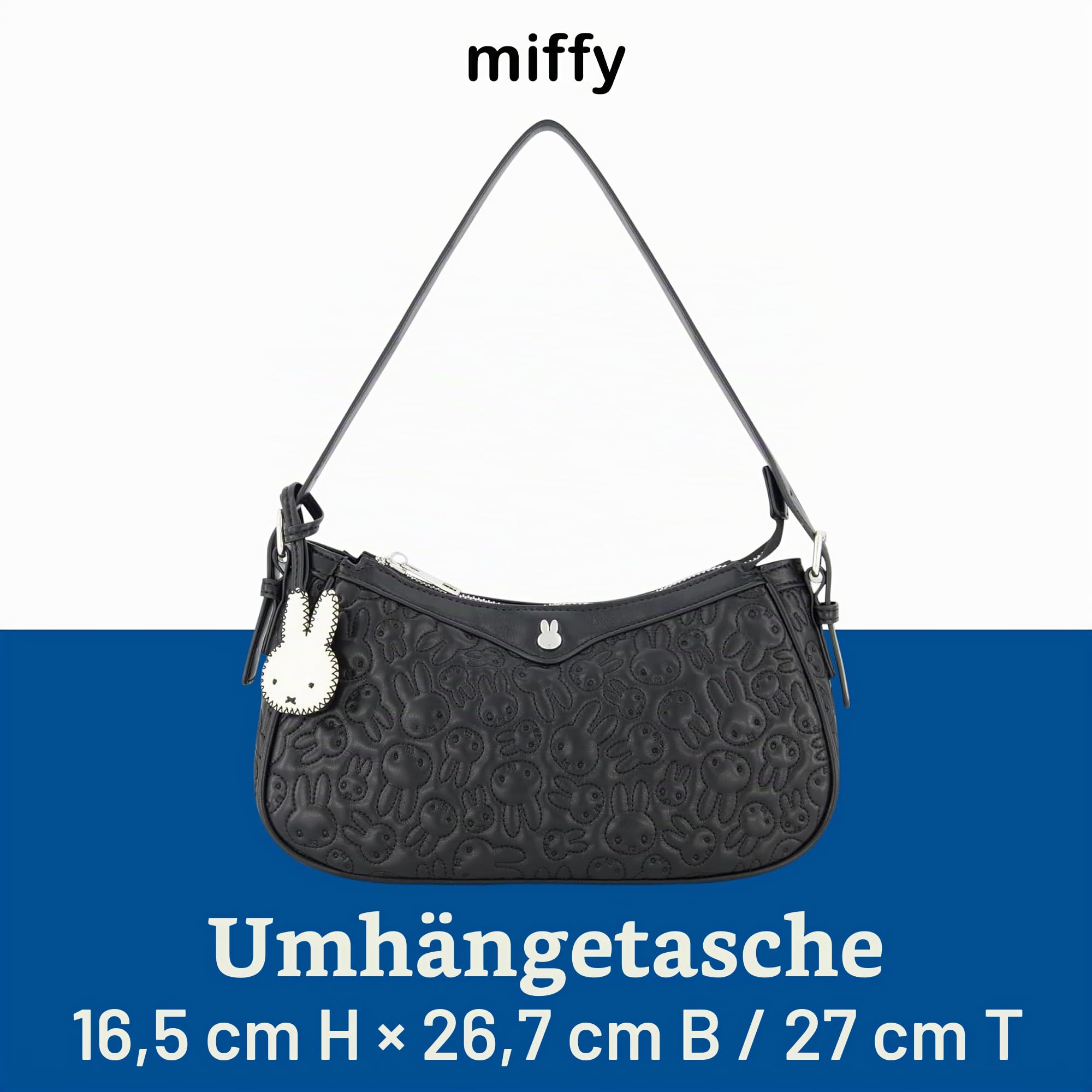 Danielle Nicole Danielle Nicole Miffy Shoulder Bag, Women's Quilted Mini Handbag With Adjustable Shoulder Strap Umhängetasche