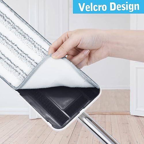 Miniatura 4 de Almohadillas planas para trapeador, almohadillas de repuesto para trapeador, almohadillas de microfibra absorbentes más fuertes, almohadillas