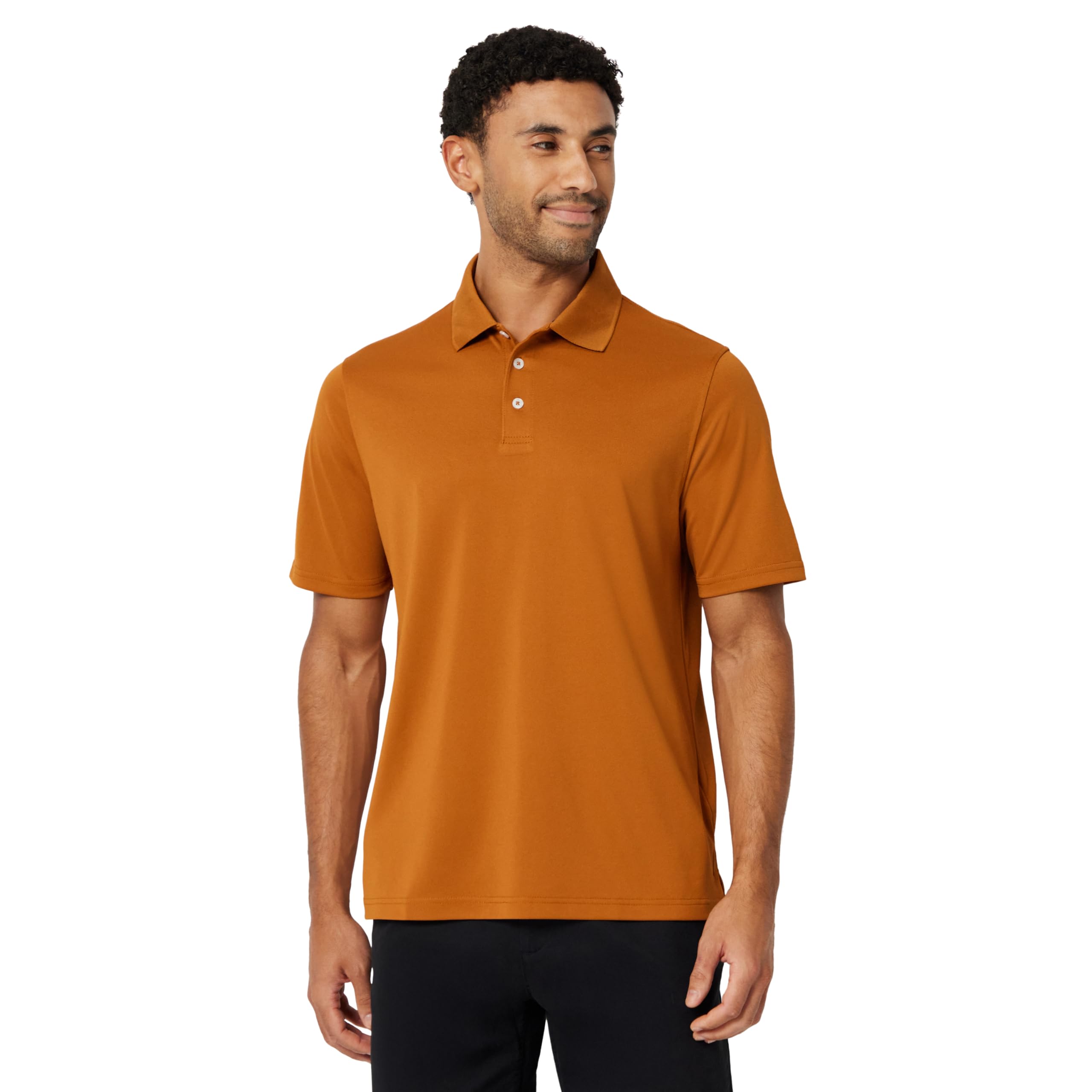 Amazon Essentials Men's Regular Fit Golf Polo Shirt, Moisture-Wicking Quick Dry, Recycled Polyester, Short Sleeve