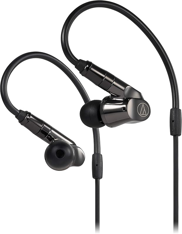 ATH-IEX1 Auriculares intrauditivos de alta resolución, negros, ajustables