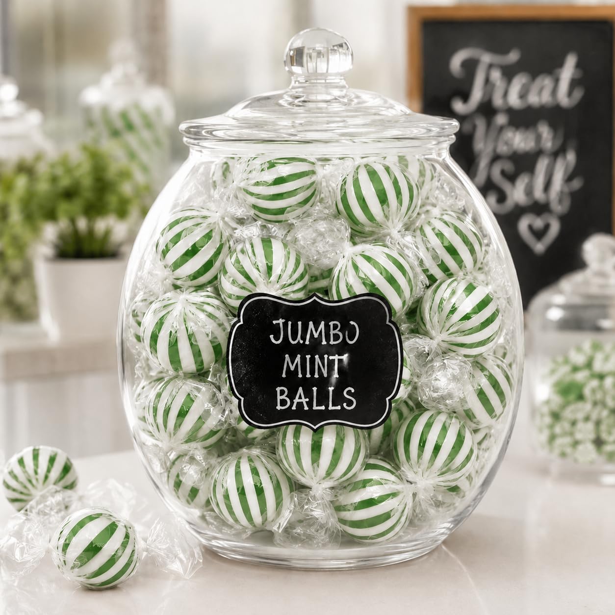Amazon.com : Jumbo Spearmint Mint Balls – 3 lb Bulk – Green