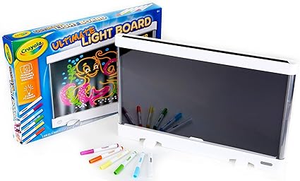 Crayola Ultimate Light Board - White, Kids Drawing Tablet, Gifts for Kids, LED Drawing Board, Sketching Art Projector, Toys for Boys & Girls, 6+
