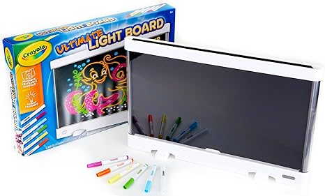 Crayola Ultimate Light Board - White, Kids Drawing Tablet, Gifts for Kids, LED Drawing Board, Sketching Art Projector, Toys for Boys & Girls, 6+