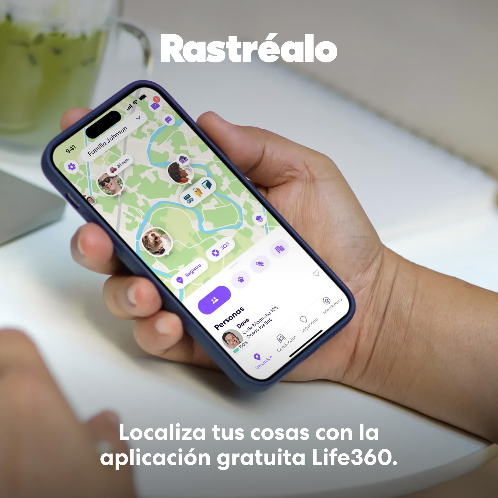 Life360 Tile - Localizador Bluetooth, localizador de Llaves y localizador de Objetos para Llaves, Bolsos y Mucho más.Compatible con iOS y Android. Paquete de 4 (Colors)