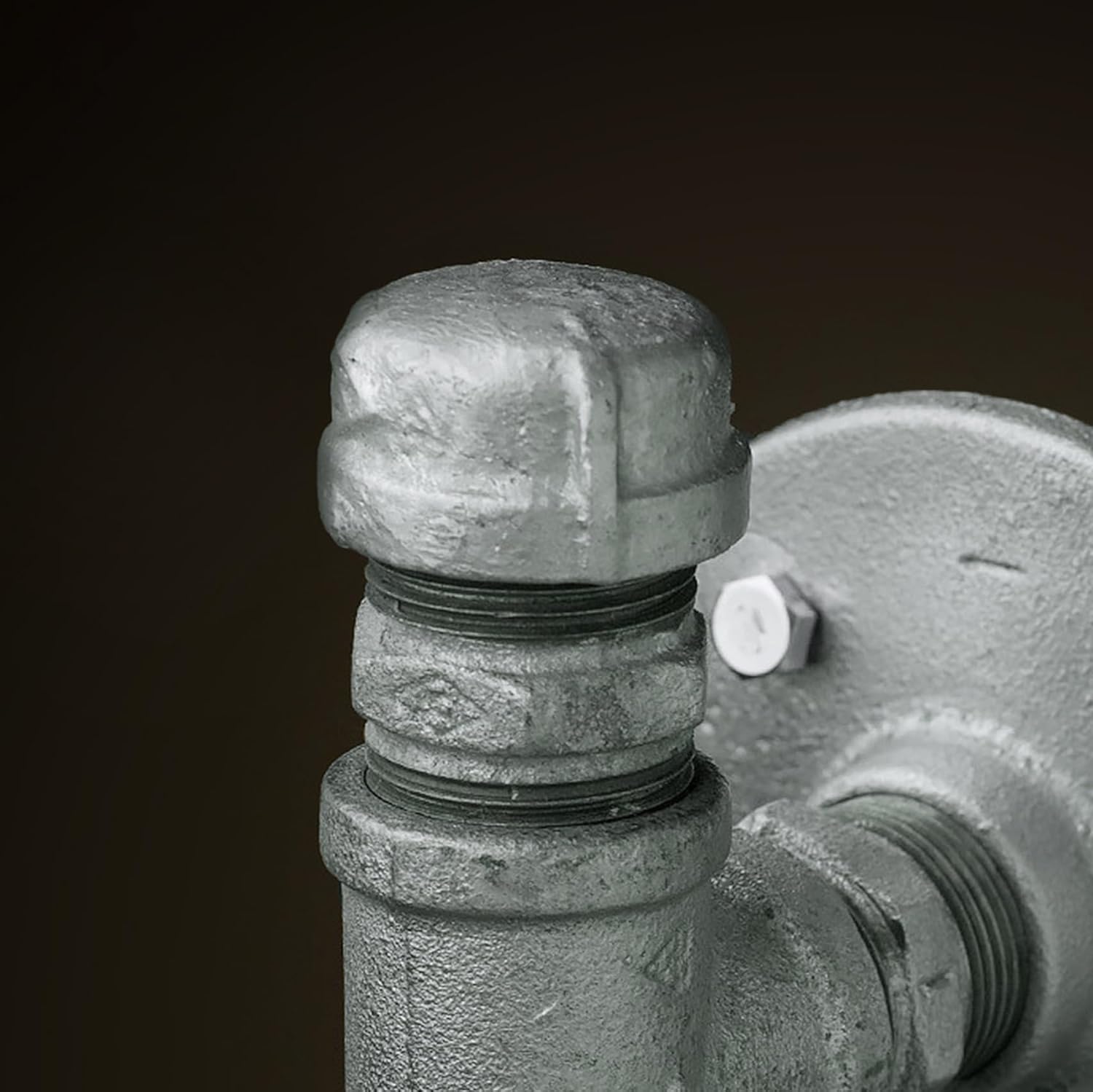 Supply Giant HNDQ0034 1/2" Galvanized Malleable Iron Pipe Cap for 150 lb Applications, with Female Thread