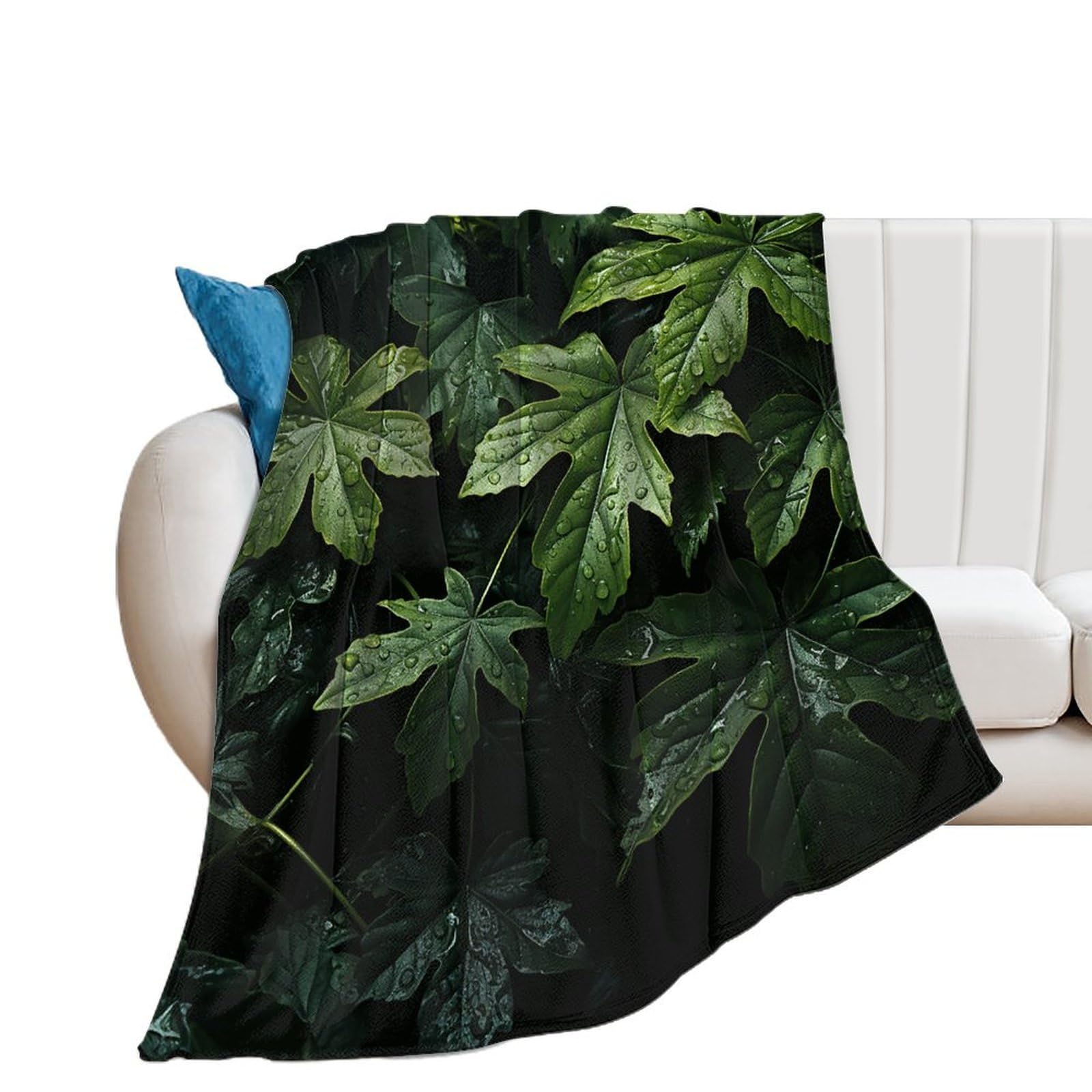 Couverture flanelle douce anti-froid pour canapé et lit d'appoint