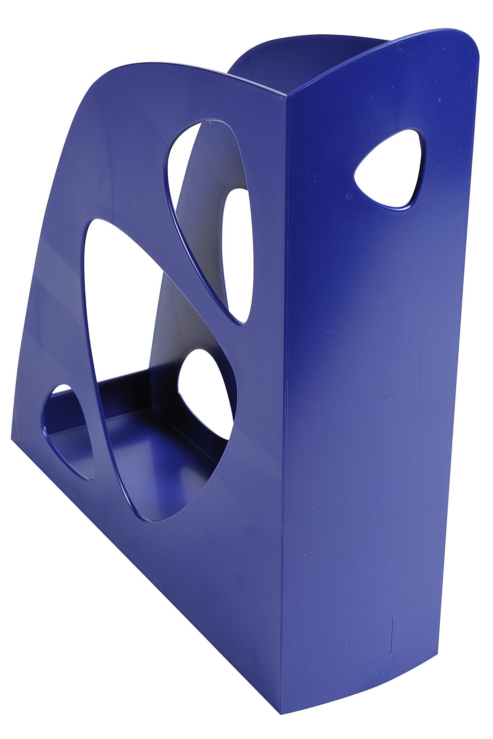 Exacompta 181104D 10er Pack Premium Stehsammler ECOMAG aus Recycling-Kunststoff Blauer Engel zertifiziert Office 248 x 77 x 257 mm Nachtblau, perfekt zur Aufbewahrung von Zeitschriften Katalogen