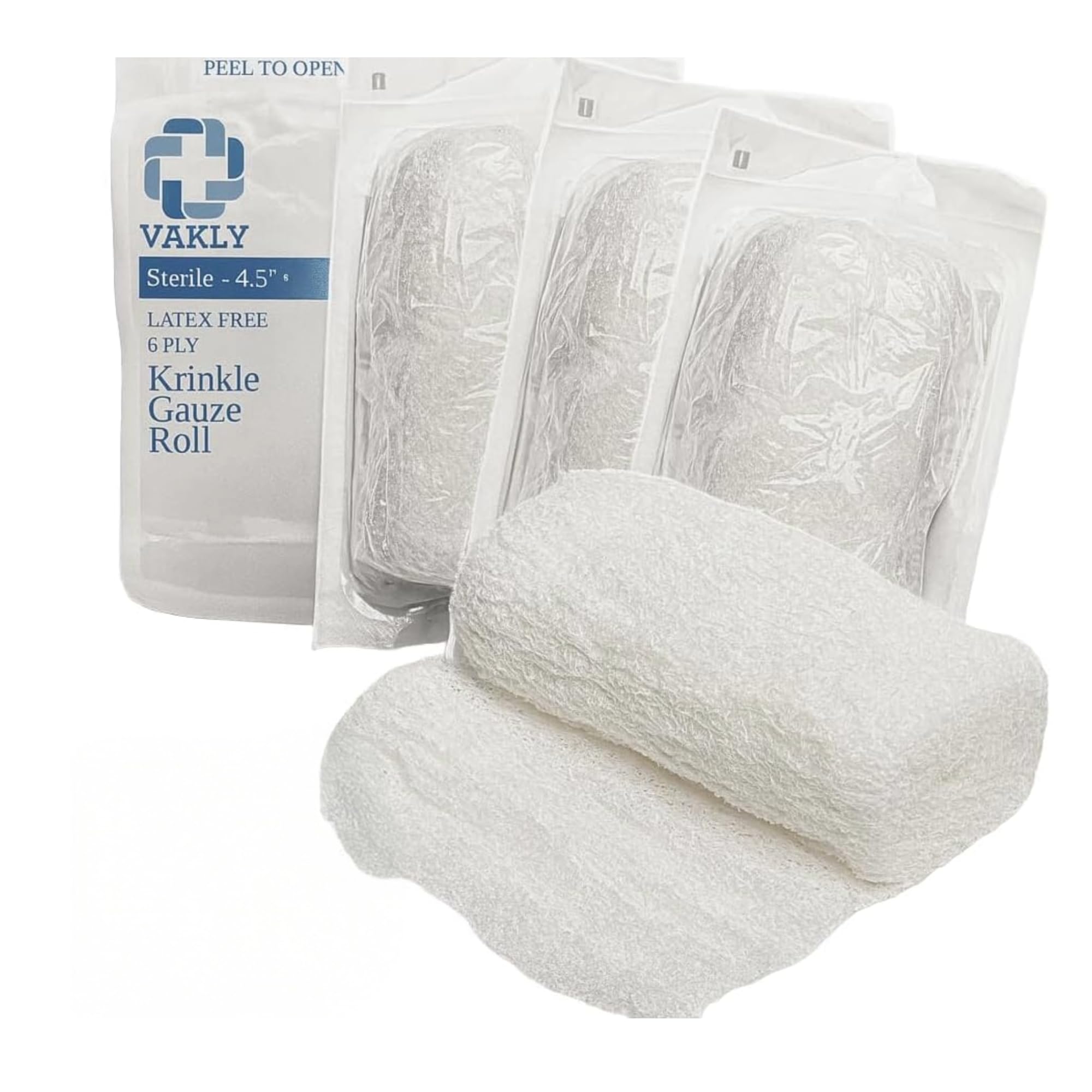 一家心中 DEAD SECTION flexi gauze gism 5 Rolls Krinkle Kerlix Sterile Gauze Bandage Highly Absorbent